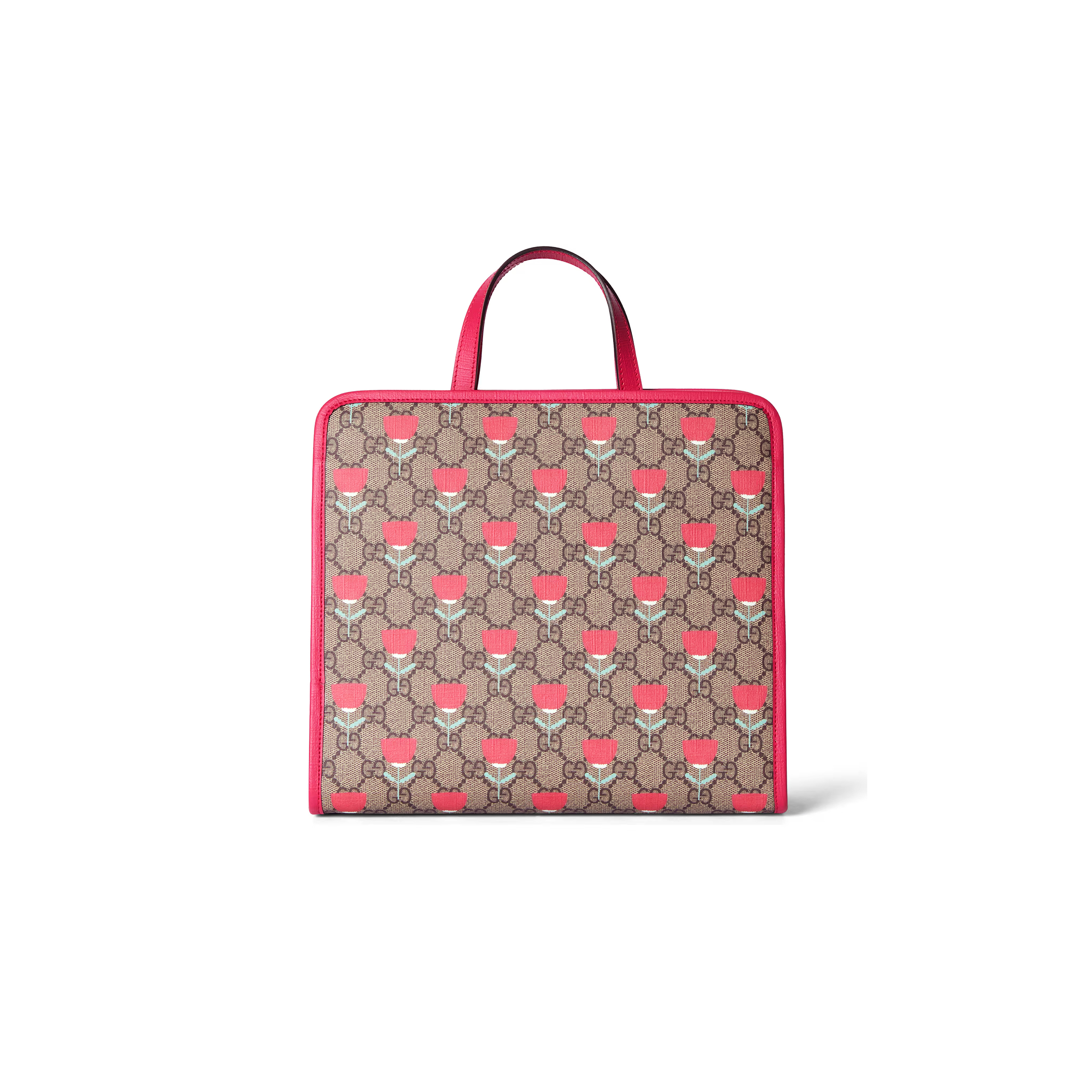 GUCCI CHILDREN'S FLOWER PRINT TOTE BAG 605614 (28.5*25*11cm) GUCCI CHILDREN'S FLOWER PRINT TOTE BAG 605614 (28.5*25*11cm)